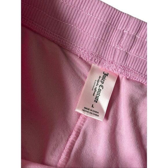 Juicy Couture Rhinestone Lounge Pajama Pants size L Cashmere Rose Pink - Picture 4 of 8